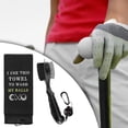 thumbnail image 1 of Cepillo para palos de Golf, limpiador de ranuras, cepillo de Golf con Clips retráctiles, regalos para golfistas, mango cómodo, toalla de Golf de doble Negro, 1 of 8