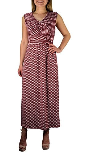 red sleeveless dress