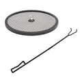thumbnail image 2 of Blue Sky Outdoor Living Round Flat Spark Screen and Screen Lift for Ridge Portable Fire Pit, Black, 2 of 5