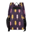 thumbnail image 3 of PVC Transparent Backpacks Clear Backpack for Travel and Outings Pink and Yellow Popsicle Pattern, 3 of 7