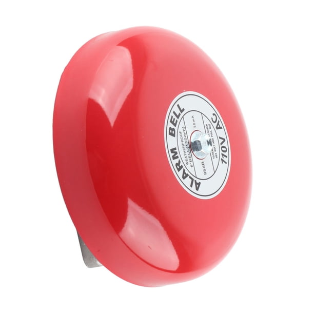 M Buder Campana de Alarma Contra Incendios de Metal Redonda de 15 cm / 5.9 pulgadas 95dB AC110V
