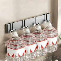 Wall Mounted Knife Rack, Multi-Functional Kitchen Organizer with No Nail Adhesive Mounting, Minimalist Storage for Utensils, Durable Carbon Steel Design