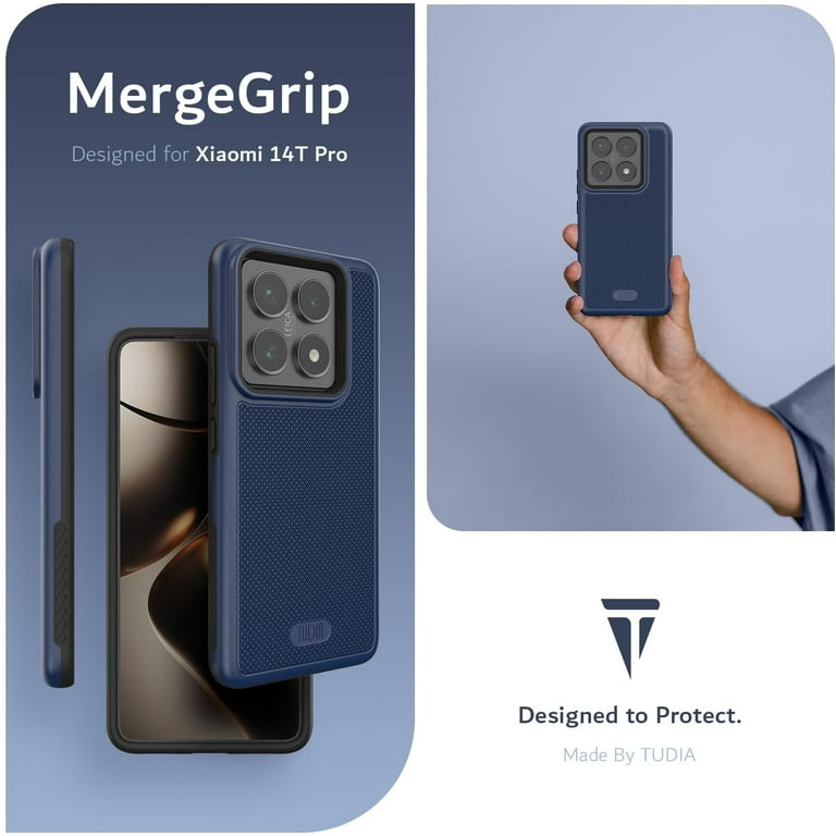 TUDIA MergeGrip Xiaomi 14T Pro 5G Case 2024 Military Grade