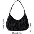 thumbnail image 3 of Bolsa de hombro Ndcxsfigh Bolsa de mujer Armpit Dumpling Negro, 3 of 3