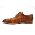 thumbnail image 4 of Men's Antonio Cerrelli Tan Faux Lizard Print Lace Dress Shoes 6980, 4 of 6