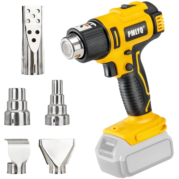 Pistola de calor inalámbrica PMLYQ para batería Dewalt de 20 V, 350 W, 550 °C