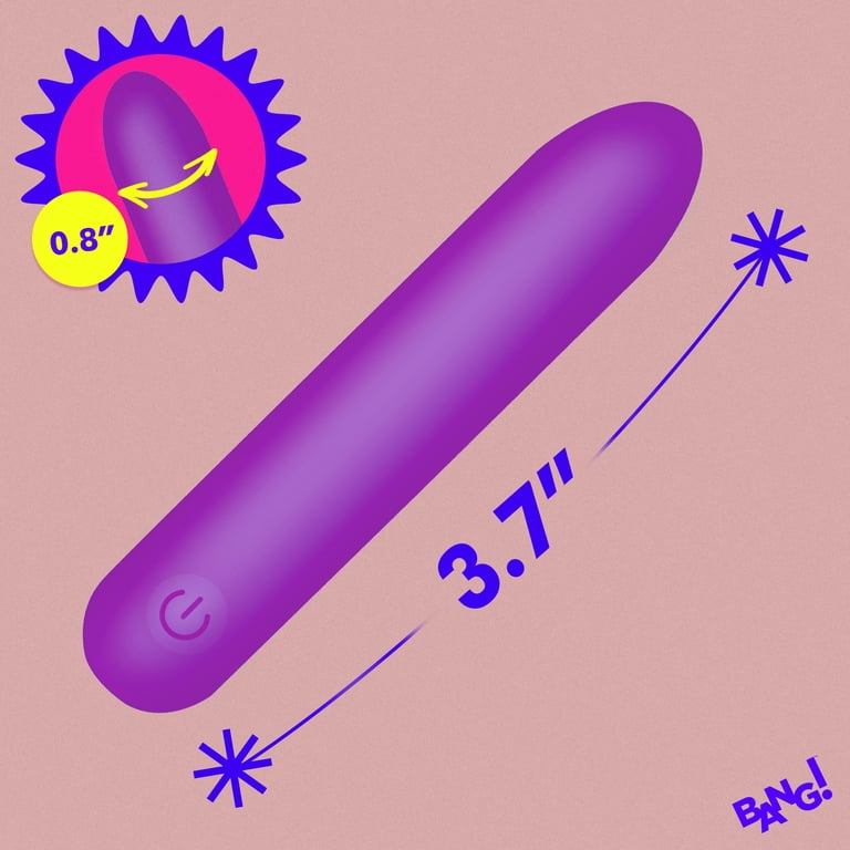 bullet vibrator cvs Bang Tapered Flexible Silicone Rechargeable Bullet Vibrator, Purple