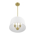 thumbnail image 1 of Prominence Home Suspension Semi-Encastrée Convertible à 3 Lumières, Or Brossé, 1 of 12