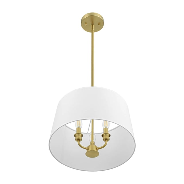 Prominence Home Suspension Semi-Encastrée Convertible à 3 Lumières, Or Brossé
