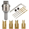 thumbnail image 2 of Warehouse Quality Inspection Note: Please Check Carefully Whether The Blade Model Is Correct Woodworking Ball Bead Knife Alloy Beads Knife 6-12 Set: 6 8 10 12 Blades + 1 Handle + 4, 2 of 8