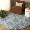 thumbnail image 2 of SAFAVIEH Ebony Jannine Geometric Area Rug, Light Blue, 6' x 6' Round, 2 of 10