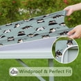 thumbnail image 6 of Black Corgi Square Fitted Tablecloth with Elastic Edge,Square Table Cover,Washable Elastic Table Cover for Home Kitchen Party Decor 36"x36", 6 of 6