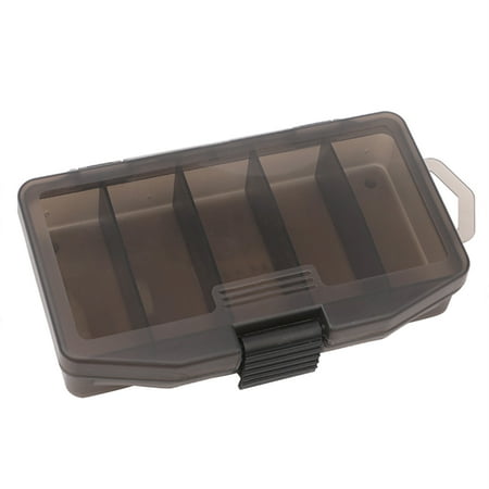 RYUJNDK 5 Compartments Fishing Tackle Box Lures Baits Box Organizers Fishing Tackle Storage Case Container Box for Earring