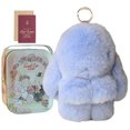 thumbnail image 1 of Pompón Piel Esponjosa Muñeco Conejito Llavero Peluche Lindo Esponjoso Abalorio, 1 of 9