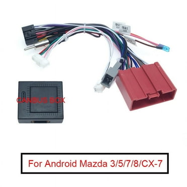 Zyutaosan Car 16Pin Stereo Radio Wiring Harness Power Cable Adapter With Canbus Box For Mazda 3(08 12)/5(08 15)/6(07 12)/8/Cx 7