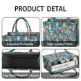 thumbnail image 4 of Large Capacity Tote Bag,Basset Hound Dog and Flower-1 Handbag Fashion Luxury Tote Bag,15.7"x13"x 5.1" Inches,Laptop Compatible, 4 of 6