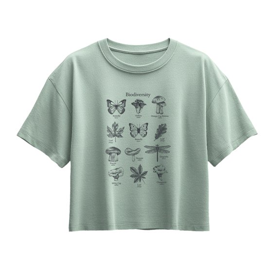 Instant Message - Biodiversity Short Sleeve Boxy Graphic T-Shirt