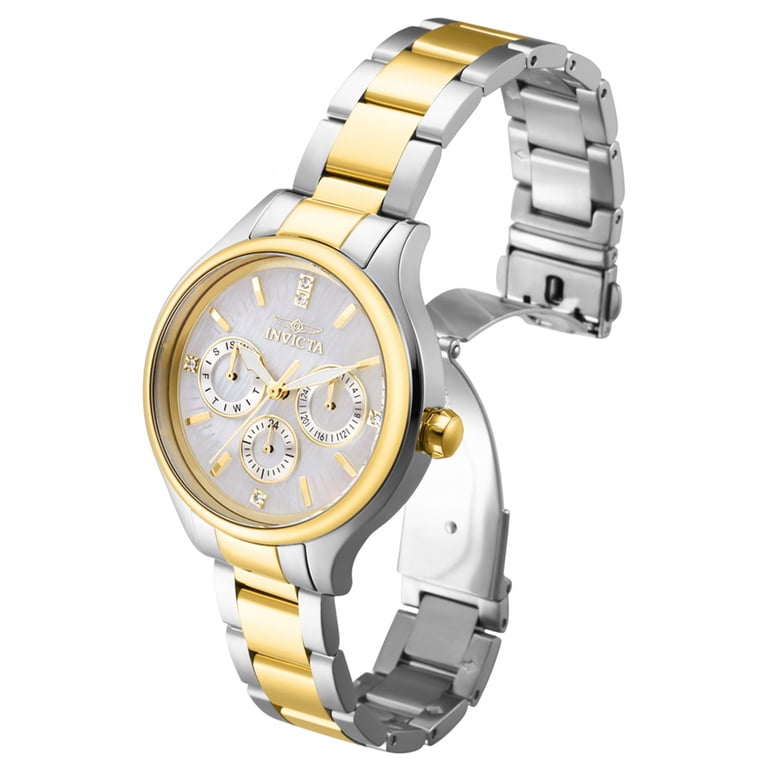 Invicta Women\'s Watch 17698 Angel Quartz Mother of Pearl Dial Gold Steel 38mm Invicta Angel Women main image 4