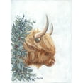 thumbnail image 2 of Baker, Sara 19x24 Gold Ornate Wood Framed with Double Matting Museum Art Print Titled - Highlander Winter Wishes, 2 of 4