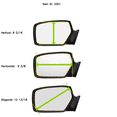 thumbnail image 5 of Fits 96-07 Van Right Passenger Convex Manual Sail Type Hand Adjust Mirror Glass Lens w/Adhesive USA More Than 1 Option, 5 of 6