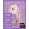 thumbnail image 4 of Angel Face Girls Pajama Set Soft Plush Fleece Sleep Shirt & Pajama Pants Sleepwear Set 4 Piece, 4 of 7