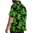 thumbnail image 3 of Saint Patrick's Day Men's Short Sleeve Shirts, Casual Hawaiian Print Button Down Summer Beach Top Unisex, 3 of 6