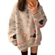 thumbnail image 1 of Camiseta con cuello redondo para mujer, camiseta con estampado de primavera y otoño, camisa suelta de manga larga M Vogacara AP000111-01B, 1 of 7
