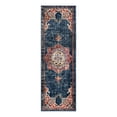 thumbnail image 3 of Unique Loom Utopia Collection Area Rug - Helios (2' x 6' 1" Runner Dark Blue/Beige), 3 of 7