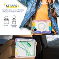 thumbnail image 6 of FJLBDE Case for Huawei MatePad Mini 8.8 Inch with 360 Kickstand, Shoulder Strap Carrying Protective Cover, Multicolor Pink, 6 of 6
