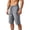 Gray, variant on Ceisia Men's Casual Cargo Shorts Elastic Waist Drawstring With Multi Pockets Quick Dry Solid Color Work Shorts Blue XL Gift