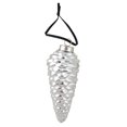thumbnail image 4 of Northlight 4ct Ceramic Pine Cone with Metallic Finish Christmas Ornament Set 5” - Pastel Colored, 4 of 5
