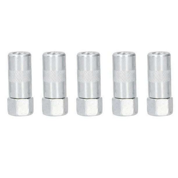 5 Pieces Locking Grease Coupler Grease Gun Coupler Biting Firmly