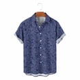 thumbnail image 4 of Cllios Mens Hawaiian Shirt Funny Tropical Print Aloha Tops Relaxed Fit Cuban Collared Short Sleeve T-shirts Cotton Button Down Bowling Shirts S-4XL, 4 of 8