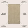 thumbnail image 3 of JONATHAN Y NATURAL FIBER 5 x 8 Area Rug, Espina Hand Woven Herringbone Chunky Jute - Ivory, NFR101B-5, 3 of 9