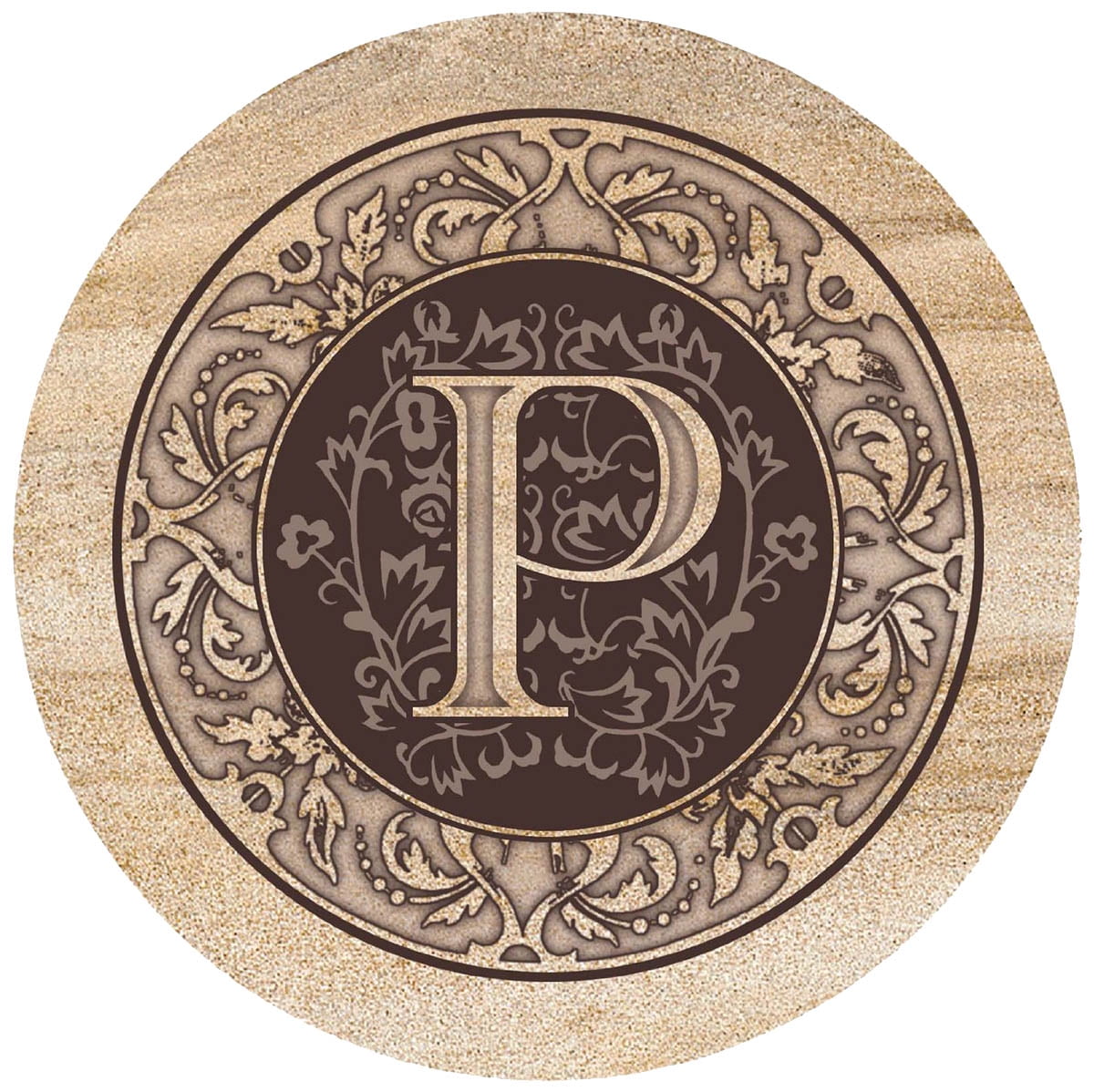 Thirstystone Absorbent Drink Coasters Monogram P Free Shipping New 