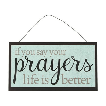 Life Is Better With Prayer Wall Sign - Home Decor - 1 Piece