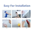 thumbnail image 6 of Window Privacy Film, 3D Rainbow Window Clings, No Glue Decorative Window, Stained Glass Static Window Cling Non-Adhesive, (17.7'' x 78.7''), 6 of 7