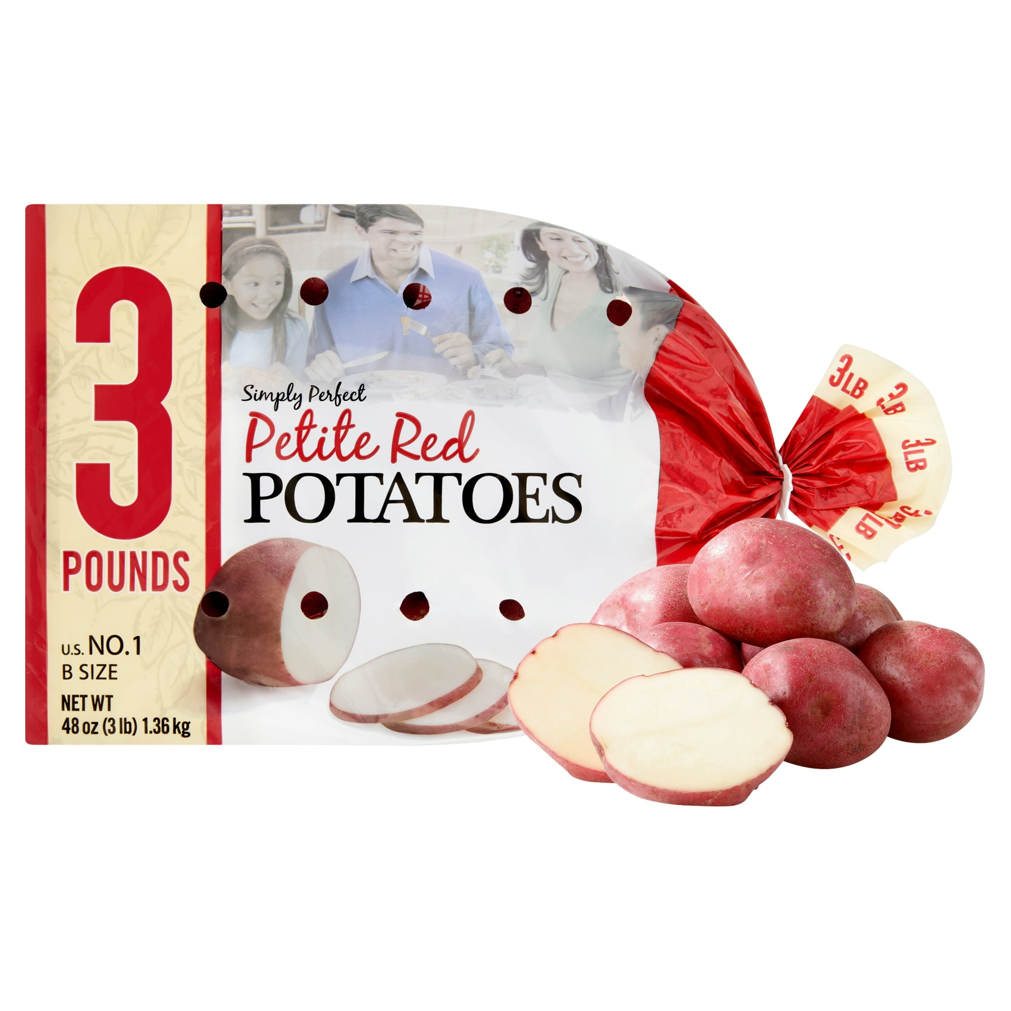 Fresh Whole Red Potatoes, 3lb Bag