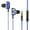 bleu, variante sur Amdohai Écouteurs Filaires A4 à Double Haut-Parleur, Port 3,5 mm, Basses Stéréo, Intra-Auriculaires Sport Étanches (version à Quatre Haut-Parleurs, Noir)