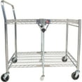 thumbnail image 2 of Bostitch Stowaway Folding Utility Cart, Metal Heavy Duty Design, 23.5" x 37.5" x 39", Chrome, 2 of 12