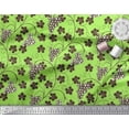thumbnail image 3 of Soimoi Moss Georgette Tissu Feuilles et Raisins Fruits Tissu Imprimé par Yard 42 Pouces de Large, 3 of 3