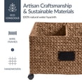 thumbnail image 3 of Best Choice Products Rolling Pantry Storage Basket Organizer W/ Chalkboard Label, Handles, Removable Divider - Chestnut, 3 of 8
