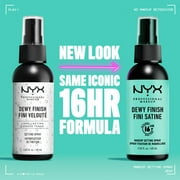 NYX Professional Makeup Dewy Finish Makeup Setting Spray, Long-Lasting, Vegan, 2.03 fl oz