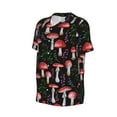 thumbnail image 2 of Balery Red Mushrooms Baseball Jersey for Men Casual Button Down Shirts Short Sleeve Active Team Sports Uniform-4X-Large, 2 of 9