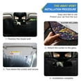 thumbnail image 2 of Fleur De Lis and Beads Car Windshield Sun Shade Foldable Car Front Window Visor Heat and UV Protection 53x23.5, 2 of 8