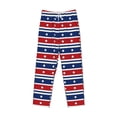 thumbnail image 2 of Vsdgher Fourth Of July Print Mens Pajama Pants Sleep & Lounge Pants, PJ Bottoms With elastic waistb and Pockets, 2 of 5