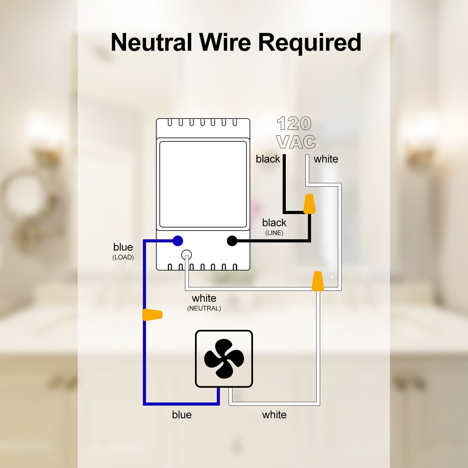 Ortis Brass Humidity Sensor Electrical Switch