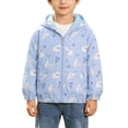 thumbnail image 2 of Edvintorg 1-9 Years Girls' Outerwear Jackets & Coats Fall Winter Long Sleeve Lightweight Windbreaker with Zipper Kids Clothes, 2 of 9