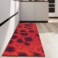 thumbnail image 4 of Red Cheetah Leopard Pattern Kitchen Rug Mat,Kitchen Runner Rugs Non Skid Washable,Decorative Kitchen Floor Mats for Kitchen,Sink,Laundry,17"X47", 4 of 5