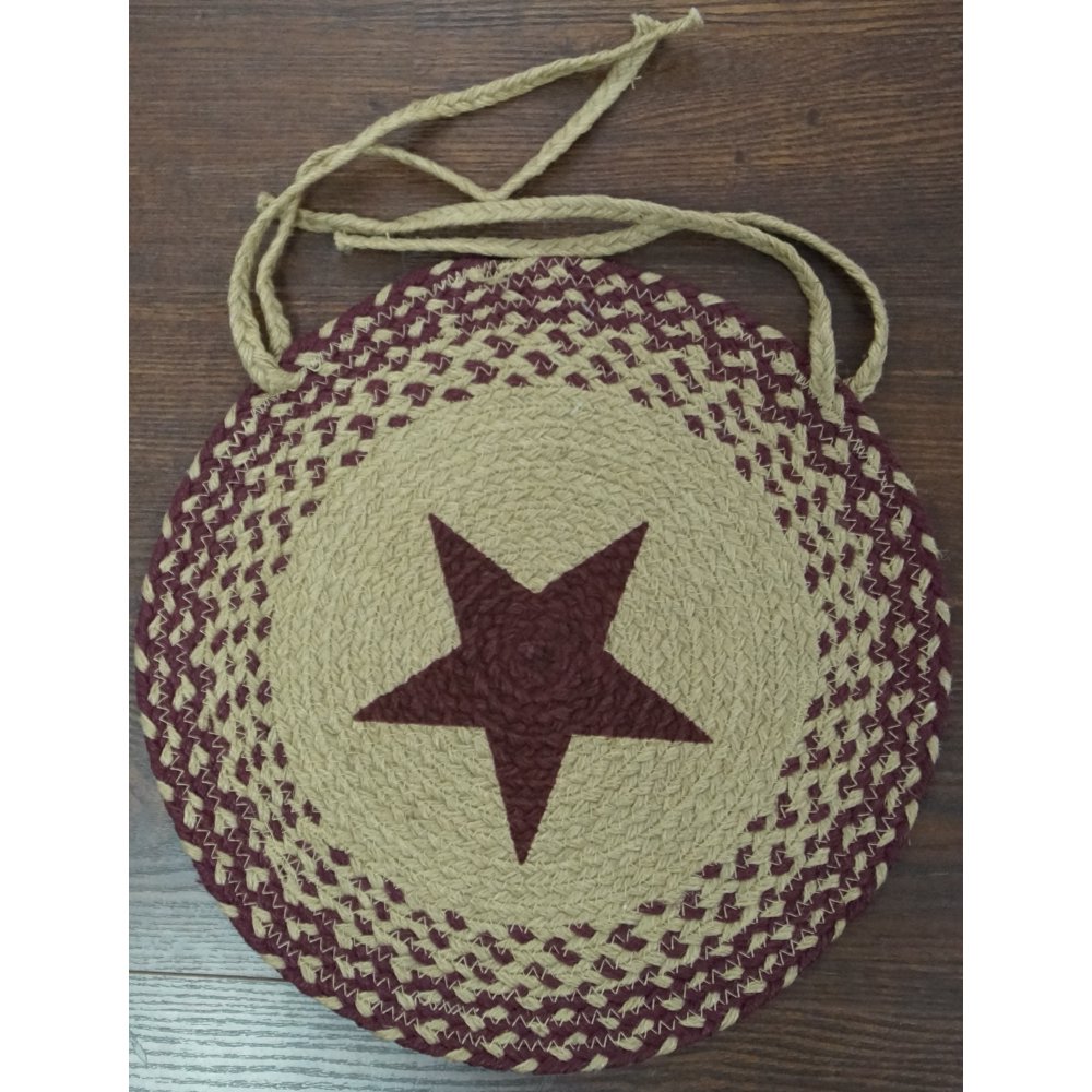 Whimsical Placemats 15 Round Burgundy